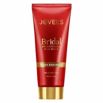 Jovees Herbal Bridal Face Scrub For Smooth And Soft Skin | 100% Natural Ingredients| Goodness Of Honey And Yogurt | 100 g