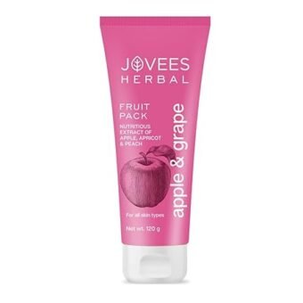 Jovees Herbal Apple & Grape Fruit Pack | With Apple, Apricot & Peach Extracts | For Uneven Skin Tone | For All Skin Types | 120gm