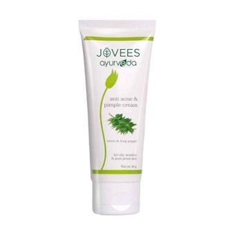 Jovees Herbal Anti Acne & Pimple Cream For Oily, Sensitive & Acne Prone Skin | Remove Pimple & Dark Spots 60G