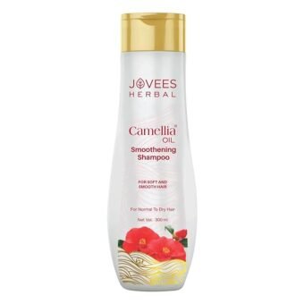 Jovees Herbal Camellia Oil Smoothening Shampoo | Gives soft and Smooth Hair | For Normal to Dry Hair Type 300ml