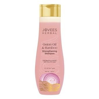 Jovees Herbal Red Onion Oil & Bamboo Strengthening Shampoo | Gives Smooth, Strong And healthy hair | For All Hair Types 300ML