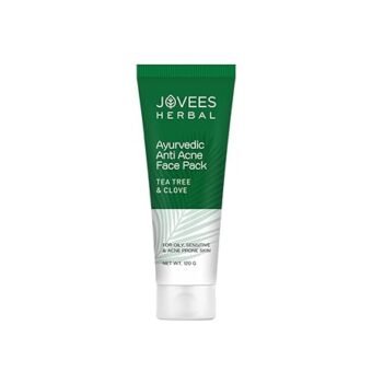 Jovees Herbal Tea Tree & Clove Anti Acne Pack | For Oily, Sensitive and Acne Prone skin 120g