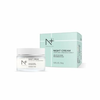 N Plus Professional Night Cream, With Lactic Acid and Irish Moss Extract, Helps In Skin Regeneration, 50 G