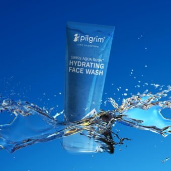 Pilgrim SWISS AQUA RUSH™ HYDRATING FACE WASH for men & women | Crafted with powerful hydrators – Pentavitin, Aquaxyl, Swiss Aqua Rush | Hydrating Face wash | Refreshes skin & restores hydrati