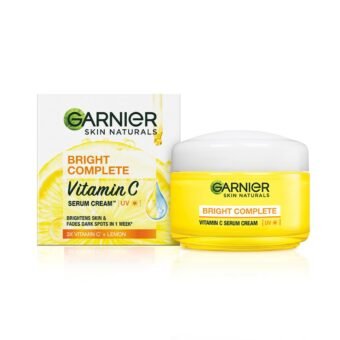 Garnier Skin Naturals Bright Complete Vitamin C Serum UV Cream, Vitamin C Day Cream for Sun Protection and Skin Brightening – Suitable For all Skin Types, 45g