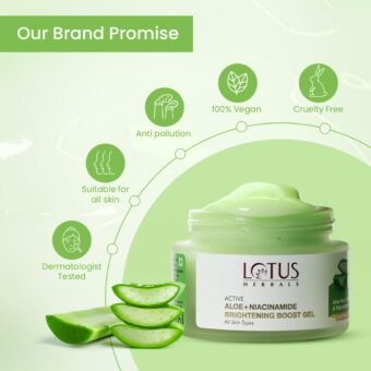 Lotus Herbals | Aloe + Niacinamide | Brightening Boost Gel |