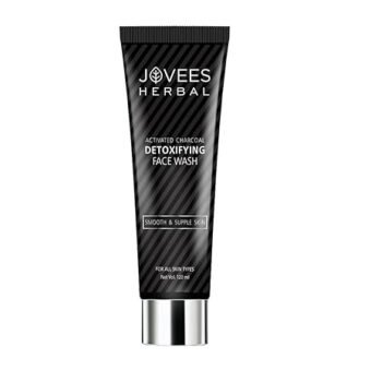 Jovees Herbal Activated Charcoal Detoxifying Face Wash For Anti Pollution, Deep Pore Cleansing, Oil Control, Removes Dirt & Impurities | Suitable for Acne Prone Skin 120 ML