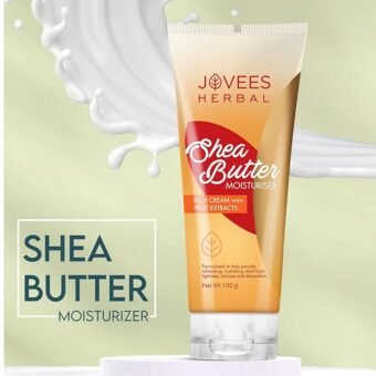 Jovees Herbal Shea Butter Moisturiser | With Shea Butter & Fruit Extracts | Reduces Skin Inflammation & Restores Hydration | For Normal & Dry Skin 100g